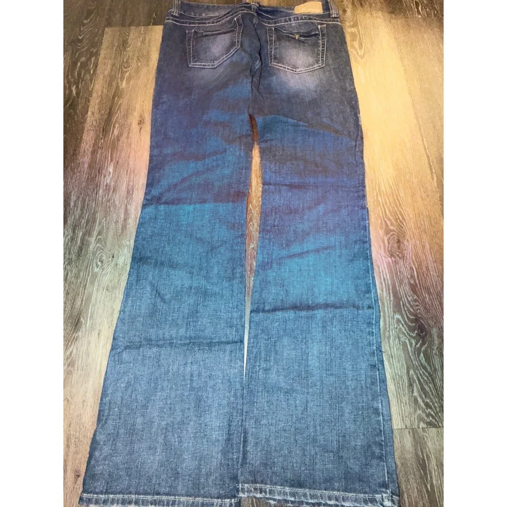 Guess Daredevil Bootcut Blue Medium Wash Denim Jeans‎ Flare Leg 30 Y2K